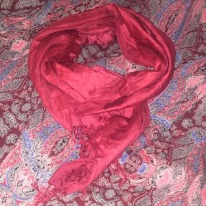 Vintage Light Cranberry Scarf